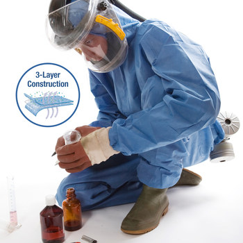 ウェア CLARK37 Ansell Kleenguard A60 Chemical-Resistant Coveralls 45236