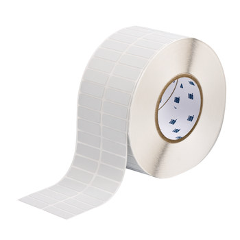 Picture of Brady Silver Polyester Thermal Transfer THT-37-486-10 Die-Cut Thermal Transfer Printer Label Roll (Main product image)