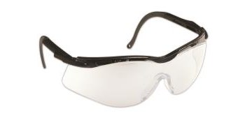 Picture of North N-Vision T56505 Black Blue/Gray Polycarbonate Standard Safety Glasses (Main product image)