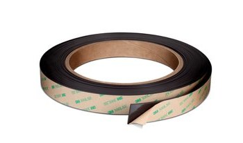 3M 610010TR Black Magnet Tape, 1 in Width x 10 ft Length