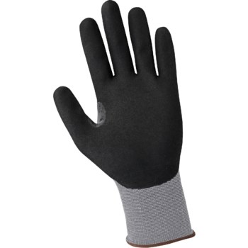 Global Glove Tsunami Grip Gray/Black XL Nylon/Spandex Work Gloves - Reinforced Thumb - Nitrile Palm Coating - 511NFT-XL