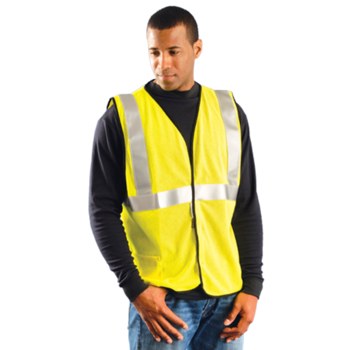 Picture of Occunomix Yellow MD Modacrylic Solid High-Visibility Vest (Main product image)