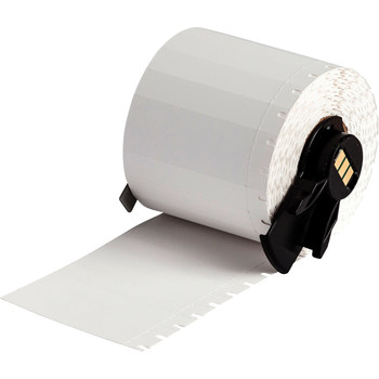 Picture of Brady White Polypropylene Thermal Transfer PTL-40-412 Die-Cut Thermal Transfer Printer Label Roll (Main product image)