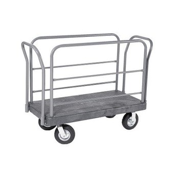 Picture of Akro-Mils R90181L24112817 Versa/Deck R90 3000 lb Powder Coated HDPE Structural Foam Platform Truck (Main product image)
