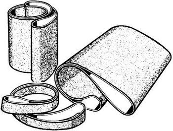 3M 461F Sanding Belt 19539 - 4 in x 36 in - Silicon Carbide - P80 - Medium