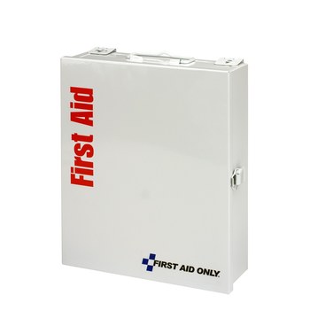 First Aid Only First Aid Cabinet Without Medications - 9 in Width - 11.25 in Length - 3 in Height - Metal Case Construction - 092265-90578