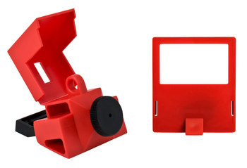 REXXAM PowerMAX WIDE 90　25cm Brady Circuit Breaker Lockout Device 65397, Red | R.S. Hughes