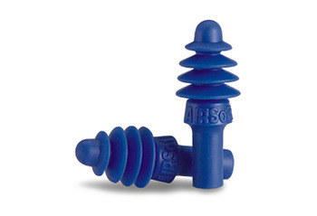 Picture of Howard Leight Airsoft DPAS-1 Blue One Size Fits All Reusable Uncorded Four-Flange Ear Plugs (Main product image)