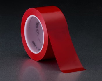 3M 471 Red Marking Tape - 1 in Width x 36 yd Length - 5.2 mil Thick - 03107