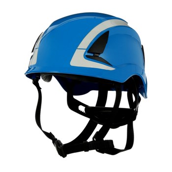 3M SecureFit Safety Helmet X5003X-ANSI Blue-Unvented-Reflective