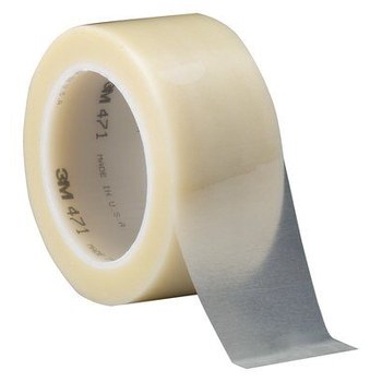 3M 471 Clear Marking Tape - 2 in Width x 36 yd Length - 5.2 mil Thick - 68823