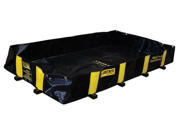 Picture of Justrite Quickberm Black/Yellow 235 gal Portable Berm (Main product image)