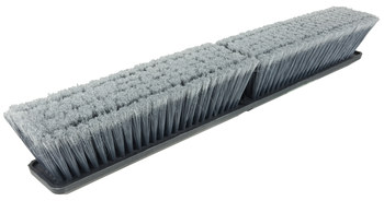 Weiler Green Works 423 Push Broom Head - 24 in - Recycled Plastic - Grey - 42352