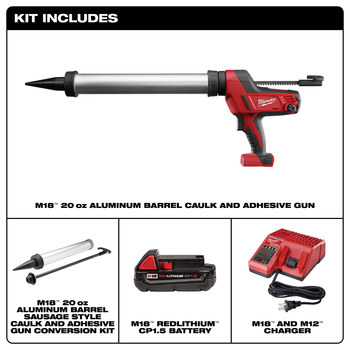 Milwaukee Cordless Caulk and Adhesive Gun