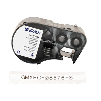 Picture of Brady Black on White Autoclavable, Cryogenic storage, Halogen-free Nylon Thermal Transfer M4C-375-499 Aggressive Adhesive Multi-Purpose Labels (Main product image)