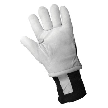 Global Glove 2800GDC White XL Split Goatskin Cold Condition Gloves - Thinsulate Insulation - 2800GDC/XL