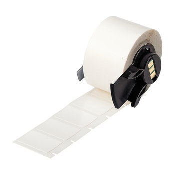 Picture of Brady White Vinyl Thermal Transfer PTL-18-498 Die-Cut Thermal Transfer Printer Label Roll (Main product image)