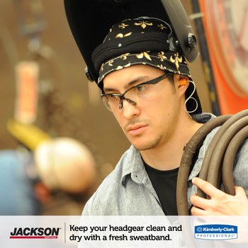 Jackson Safety Black/Blue Helmet Sweatband - 036000-32187