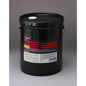 3M Super 77 Multipurpose Spray Adhesive 43793, 5 gal Pail, Clear