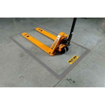 Brady ToughStripe Gray Floor Marking Tape - 2 in Width x 100 ft Length - 0.008 in Thick - 91471
