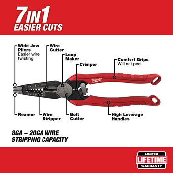 Milwaukee 48-22-3078 Pliers - Steel - 57076