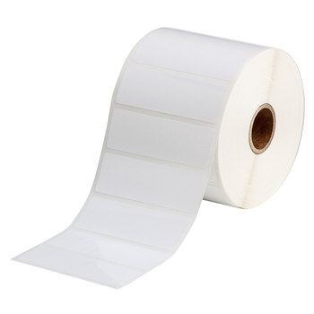 Picture of Brady White Self-Laminating Polyester Thermal Transfer THT-18-483-1.5-SC Die-Cut Thermal Transfer Printer Label Roll (Main product image)