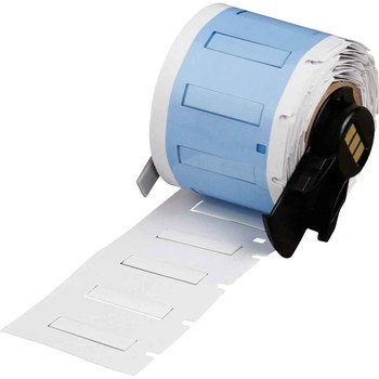 Picture of Brady PermaSleeve White Polyvinylidene Thermal Transfer M6-125-1-345-WT Heat Shrink Wire & Cable Labels (Main product image)
