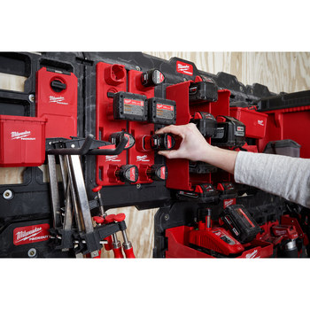 Milwaukee PACKOUT M12 Battery Rack 48-22-8338 - Polymer/Steel