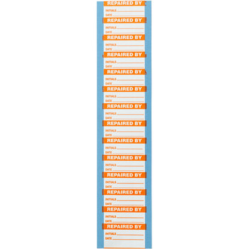 Picture of Brady Orange on White Write-On Polyester WOX-31 Maintenance Label (Main product image)