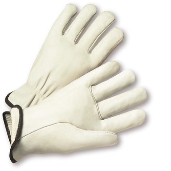 Picture of West Chester 999 White Small Grain Cowhide Leather Driver's Gloves (Main product image)