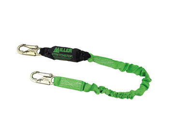 Picture of Miller Stretchstop 8798SS Green Shock-Absorbing Lanyard (Main product image)
