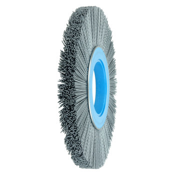 Weiler Nylox 83450 Wheel Brush - 10 in Dia - Crimped Nylon Bristle