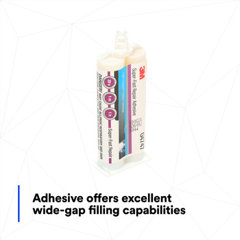 3M Duramix 04747 Two-Part Amber Urethane Adhesive - Liquid 47.3 mL Cartridge - Super-Fast
