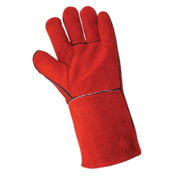 Global Glove 1200E Red Large Split Welding Glove - Wing Thumb - 1200E/LG