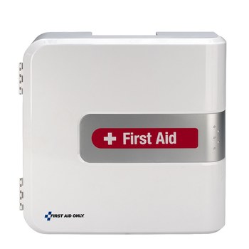 First Aid Only First Aid Cabinet Without Medications - 5.25 in Width - 15.5 in Length - 14.5 in Height - Plastic Case Construction - 092265-91903