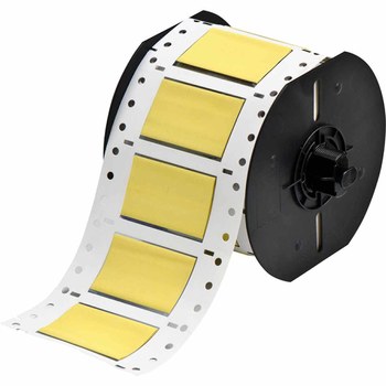 Picture of Brady Yellow Polyolefin Thermal Transfer B33-750-2-342YL Die-Cut Thermal Transfer Printer Sleeve (Main product image)