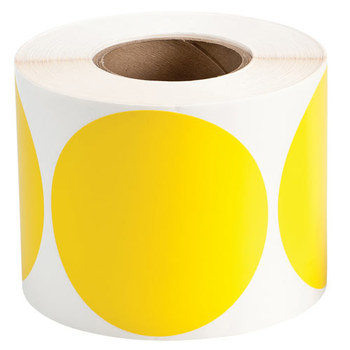 Picture of Brady Yellow Dot Outdoor Vinyl 121036 Dot Marking Label (Main product image)