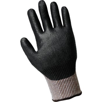 Global Glove Samurai PUG411 Black/White 2XL Cut-Resistant Glove - ANSI A2 Cut Resistance - Polyurethane Palm Coating - PUG411/2XL