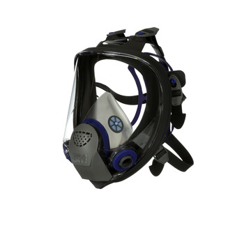 3M FF-400 Series FF-403 Black/Blue Large Silicone Full Mask Facepiece Respirator