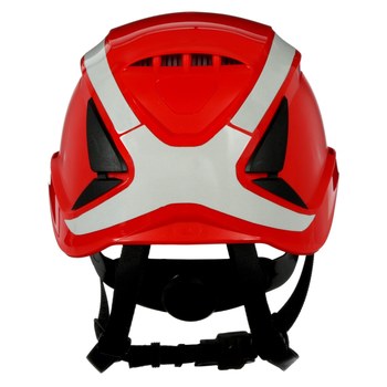 3M SecureFit Safety Helmet X5005VX-ANSI Red-Vented-Reflective