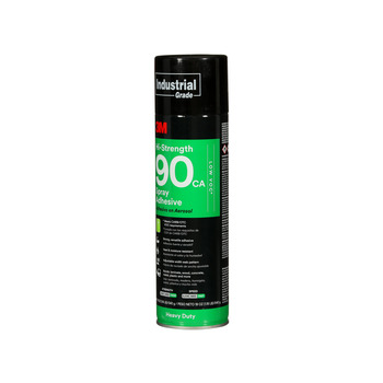 3M Hi-Strength 90 CA Low VOC Spray Adhesive - Clear 24 fl oz Aerosol Can - 19 fl oz Net Weight - 97957