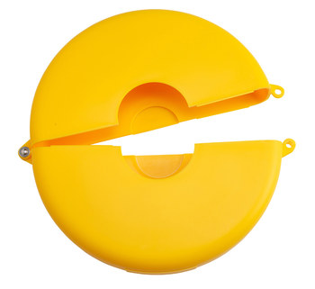 Picture of Brady Yellow Polypropylene Gate Valve Lockout (Main product image)