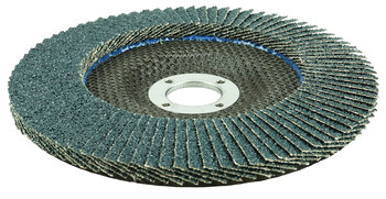 Weiler Tiger Paw Type 29/Angled Flap Disc 51175 - Alumina Zirconia - 6 in - 40 - Coarse