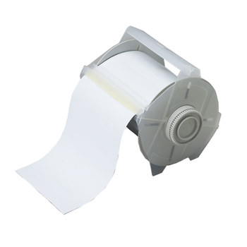 Picture of Brady White Magnetic Indoor / Outdoor Polyester Thermal Transfer 76686 Continuous Thermal Transfer Printer Label Roll (Main product image)