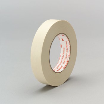 3M Scotch 2364 High Temperature Tan High Temperature Masking Tape - 48 mm (1 7/8 in) Width x 55 m Length - 43354