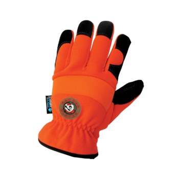 Global Glove Hot Rod HR3222INT Orange XL Synthetic Spandex/Synthetic Leather Mechanic's Gloves - Wing Thumb - HR3222INT/XL