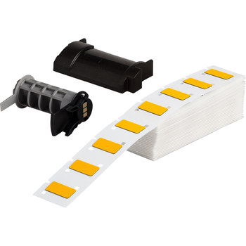 Picture of Brady Yellow Polyester Thermal Transfer PTLEP-171-593-YL Die-Cut Thermal Transfer Printer Label Roll (Main product image)