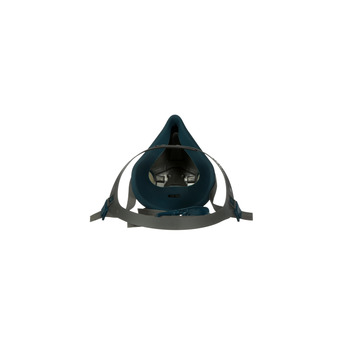 3M 6500 Series Rugged Comfort 6503 Gray/Teal Large Nylon/Silicone Half Mask Facepiece Respirator