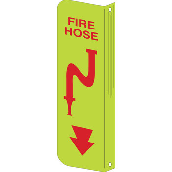 Picture of Brady Bradyglo Polyester / Polystyrene Rectangle Red English Fire Equipment Sign part number 50698 (Main product image)