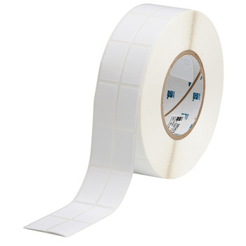 Picture of Brady White Nylon Thermal Transfer THT-69-499-3 Die-Cut Thermal Transfer Printer Label Roll (Main product image)